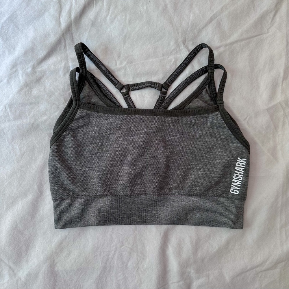 gymshark adapt marl grey sports bra